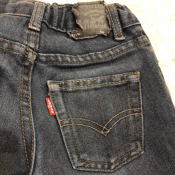 Levi’s Distressed Blue 511 Slim Fit Jeans Size 5R 4-5 years - Picture 6 of 6